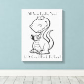 Dinosaurus Canvas Kunst (Insitu (Houten vloer))