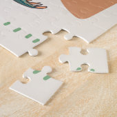 Dinosaurus cartoon:  illustratieset. legpuzzel (Zijkant)