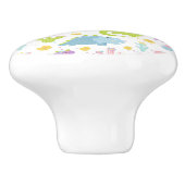 Dinosaurus Ceramic Pull Keramische Knop (Zijkant)