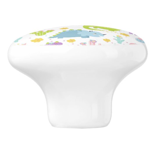 Dinosaurus Ceramic Pull Keramische Knop (Zijkant)