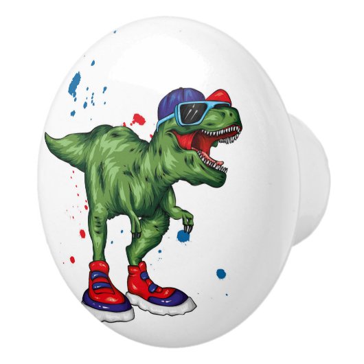 Dinosaurus Ceramic Pull Keramische Knop (Rechts)