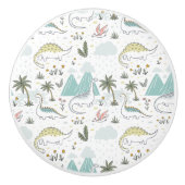 Dinosaurus Ceramic Pull Keramische Knop (Voorkant)