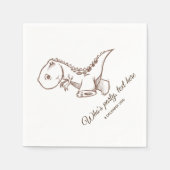 dinosaurus, Cocktail Paper Napkins Servet (Voorkant)