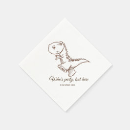 dinosaurus, Cocktail Paper Napkins Servet