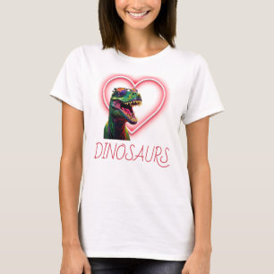 Dinosaurus Cool Love Dinosaurussen T-shirt