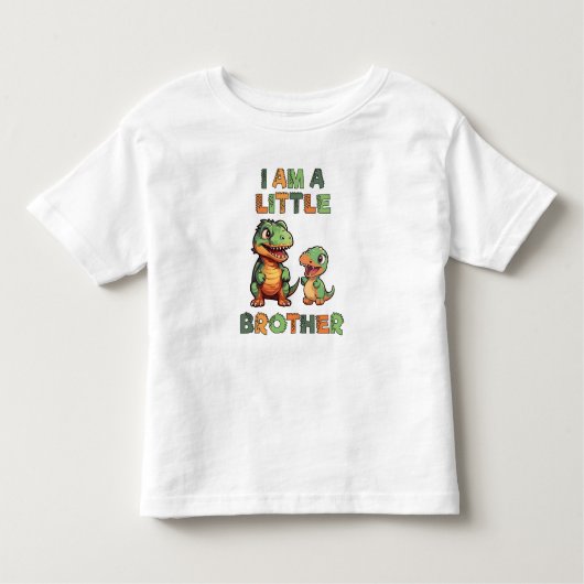 Dinosaurus de kleine broer  kinder shirts (Voorkant)