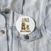 Dinosaurus de kleine broer ronde button 7,6 cm (In situ)