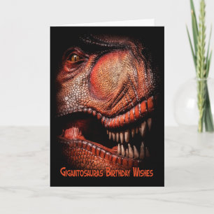 Dinosaurus die uit WIS van de Verjaardag van de Kaart