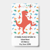 Dinosaurus Docent Professor Badge (Achterkant)