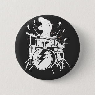 Dinosaurus Drums Music die T rex Round Button spee