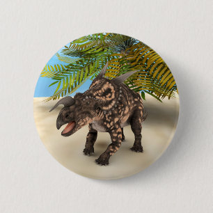 Dinosaurus Einiosaurus Ronde Button 5,7 Cm