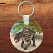 Dinosaurus Einiosaurus Sleutelhanger (Voorkant)