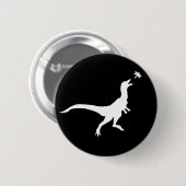 Dinosaurus en Libel Knop Ronde Button 5,7 Cm (Voorkant /achterkant)