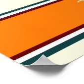 Dinosaurus en palmen poster (Hoek)