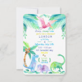 Dinosaurus feest uitnodiging (Voorkant)