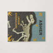 Dinosaurus Fossiele Naam Legpuzzel (Horizontaal)