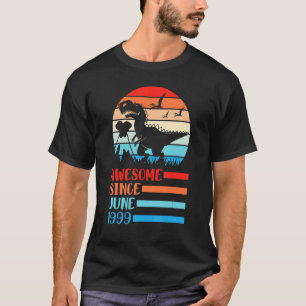 Dinosaurus Geweldige sinds juni 1999 Happy Birthda T-shirt