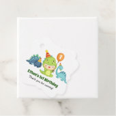 Dinosaurus Gift Labels - Baby Boy 1e Verjaardagsgu (In situ)