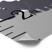 Dinosaurus Gray/Blue Growth Chart Keep at 8x44! Poster (Hoek)