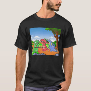 Dinosaurus handbell praktijk in de Trias periode T-shirt
