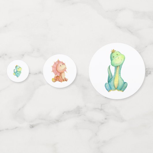 Dinosaurus Het is een jongen Confetti (Voorkanten)