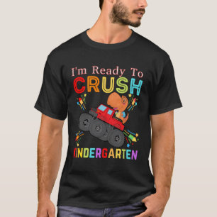 Dinosaurus Ik ben klaar om kleuterschool vrachtwag T-shirt