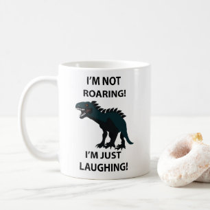 Dinosaurus Ik lach alleen maar om grappige dinosau Koffiemok