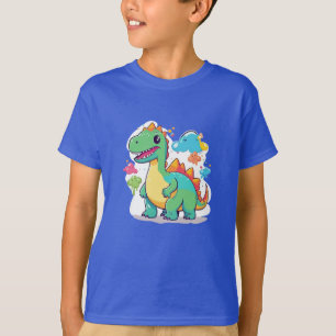 Dinosaurus in de Wolken Ontwerp T-shirt