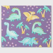 Dinosaurus Inpakpapier (Vlak)