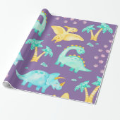 Dinosaurus Inpakpapier (Uitgerold)