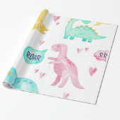 Dinosaurus Inpakpapier (Uitgerold)