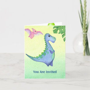 Dinosaurus Jongen Naam & Leeftijd Leuke Verjaardag Kaart