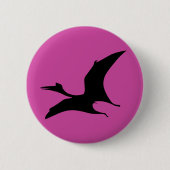Dinosaurus Jurassic Pink Ronde Button 5,7 Cm (Voorkant)