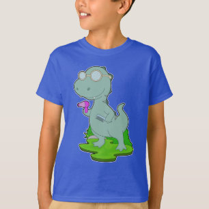 Dinosaurus Kapper Kam Haardroger T-shirt