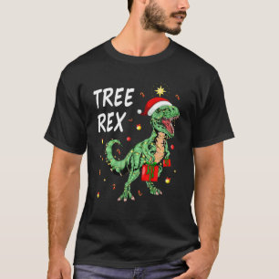 dinosaurus kerst pyjama Tree Rex Mannen Jongens Ki T-shirt