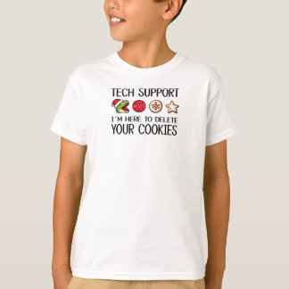 Dinosaurus Kerst Tech Ondersteuning Ik Ben Hier Om T-shirt