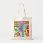 Dinosaurus kinder canvas tas (Voorkant)