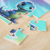 DINOSAURUS KINDER GEPERSONALISEERD LEGPUZZEL (Zijkant)