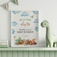 Dinosaurus komt binnenkort uit Ei Baby Shower Welk
