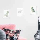 Dinosaurus kwekerij kunst, gepersonaliseerde tekst muurkunst sets (Woonkamer)