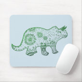 Dinosaurus Mandala Triceratops Art Mousepad Muismat (Met muis)