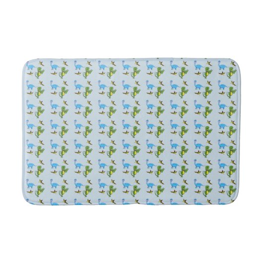 Dinosaurus Medium Bath Mat (Voorkant)
