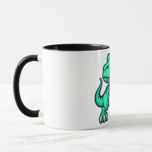 Dinosaurus met eieren mok