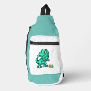 Dinosaurus met eieren sling bag