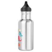 Dinosaurus met monogram waterfles (Rechts)