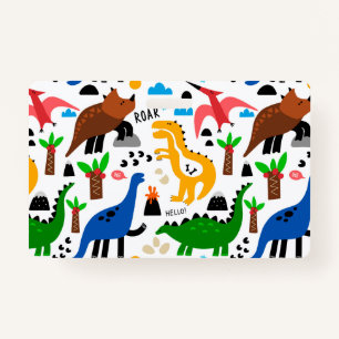 Dinosaurus naadloos patroon badge