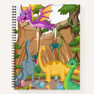 Dinosaurus notitieboek voor kinderen
