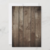 Dinosaurus opgraving verjaardagsuitnodiging rustie kaart (Achterkant)