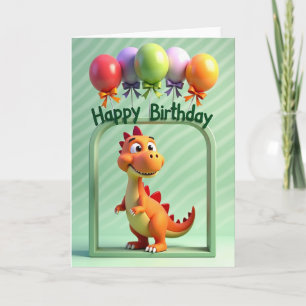 Dinosaurus Pal Verjaardagskaart Kaart