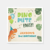 Dinosaurus Papieren servetten verjaardag Dino part (Voorkant)